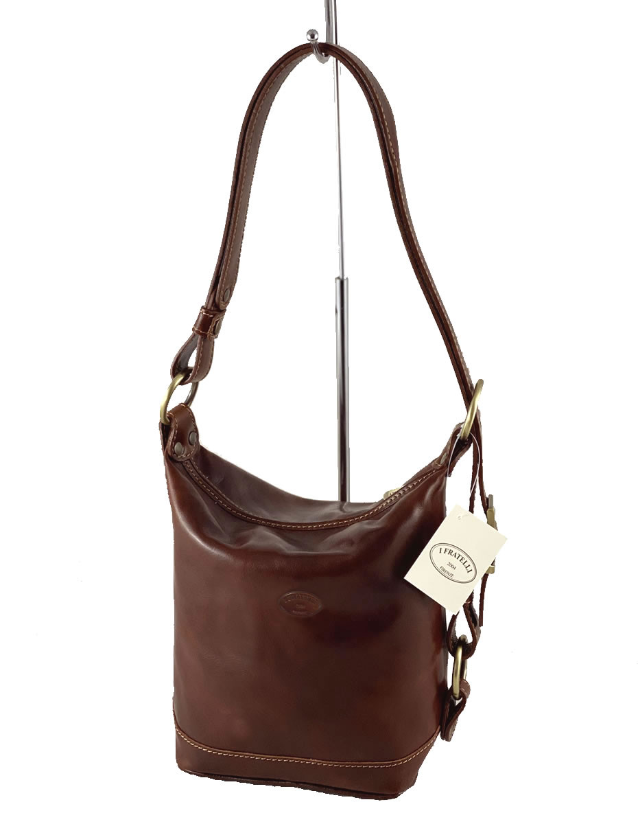 Sac à Bandoulière De Luxe FIRENZE ARTIGIANI - Cuir Tressé Noir - Petit Modèle Neuf