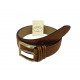 Ceinture en Cuir - Miel - 4 cm