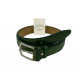 Leather Belt - Green - 4 cm